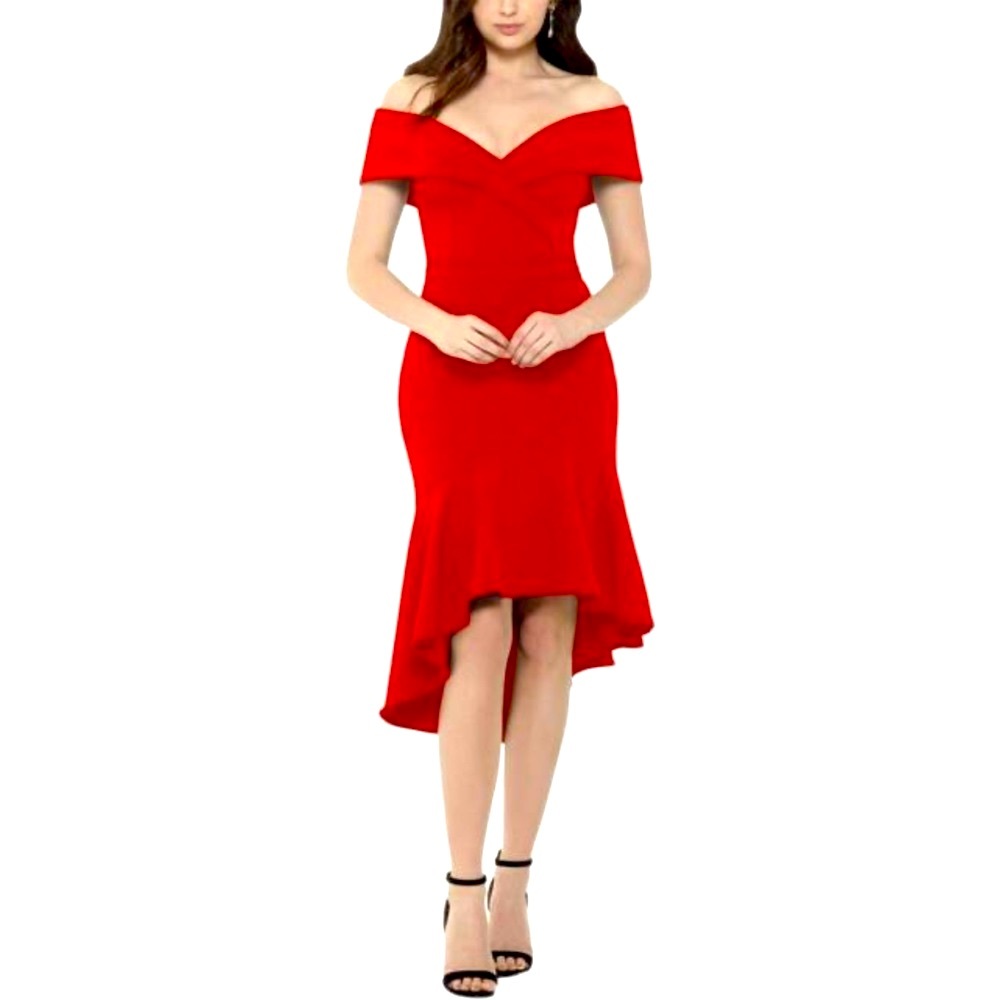 $239 NWT Xscape Womens Ruffled Cocktail Dress
